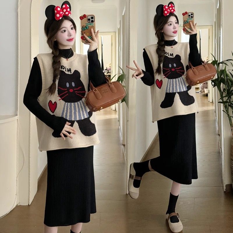 思蓓儿孕妇装秋冬款连衣裙