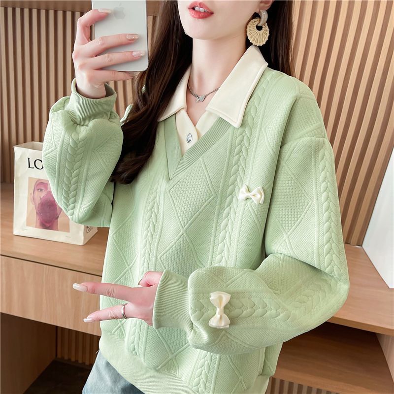 通勤小清新外穿韩版宽松大