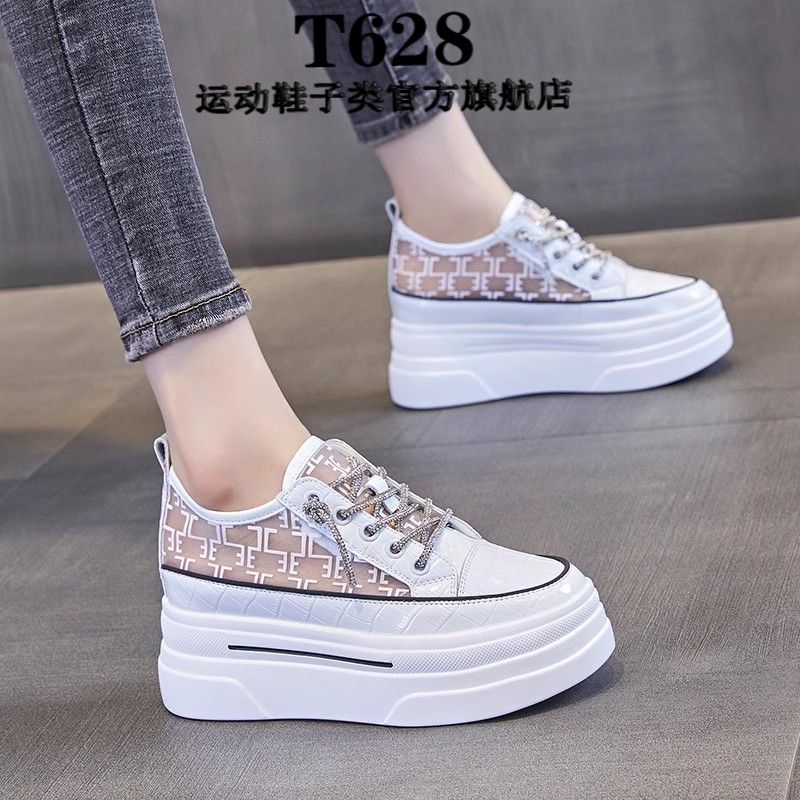 T628小个子内增高8cm白鞋