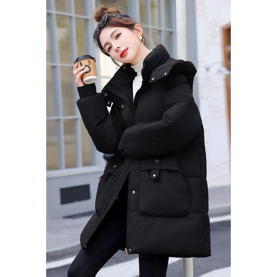 中长款羽绒棉服2025年冬季