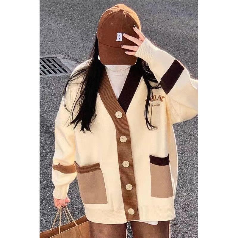 超大码胖M新款针织外套女