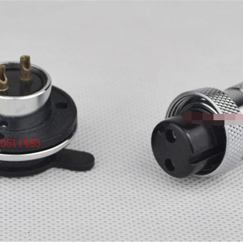 航空插头插座 GX30-2/3/4/5//6芯带法兰盘 圆盘固定大电流连接器