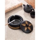 泰式 咖啡桌烟灰缸创意时尚 新潮家居客厅东南亚风格 覆古实木可及豪