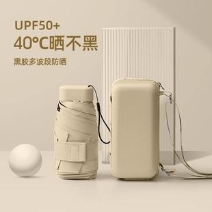 德国精工小巧便捷太阳伞防晒防紫外线遮阳折叠迷你口袋晴雨两用伞