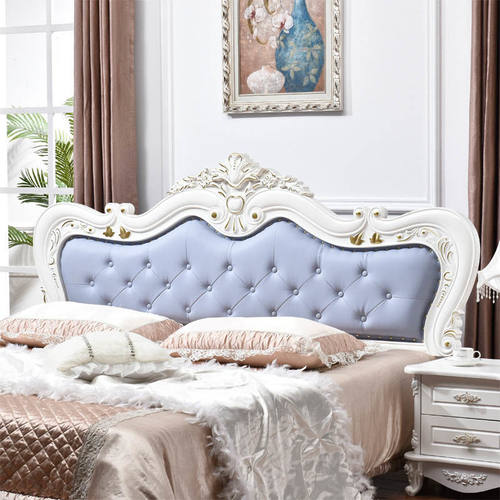 床头板软包烤漆简约现代双人公主床头靠背板1.8米-U2米欧式床头板