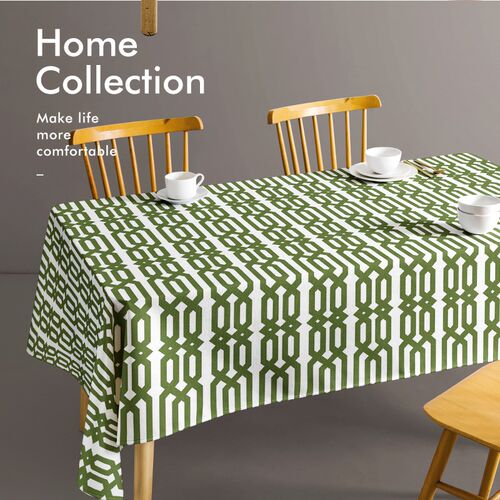 清新绿色法式桌布美式餐厅装饰布艺餐桌布L盖布台布长方形加厚防
