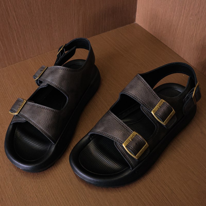 夏季凉鞋男新款外穿运动防滑耐磨沙滩鞋时尚休闲开车凉拖鞋C350