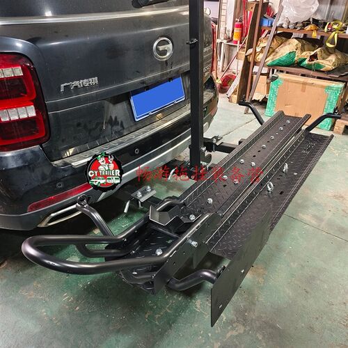 老款GS8三口拖车杠汽车/房车后挂摩托车背架车尾T托车架车载托车
