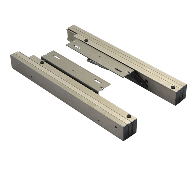 延边桌上升书桌隐形导轨升降伸缩折叠餐桌书桌抽拉式滑轨五金配件