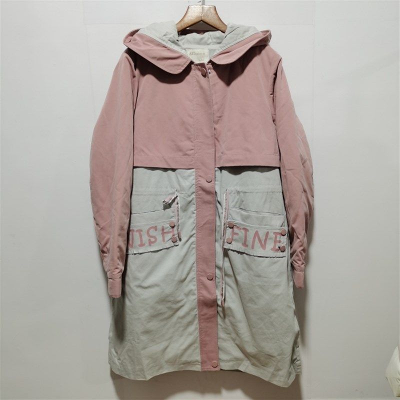 艺去标中长款棉衣棉服女士秋冬新款加厚风衣款休闲收腰棉袄4F06