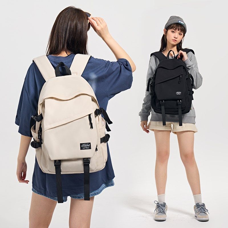 电脑包双肩女士大容量轻便16寸笔记本电脑背包通勤女大学生书包男