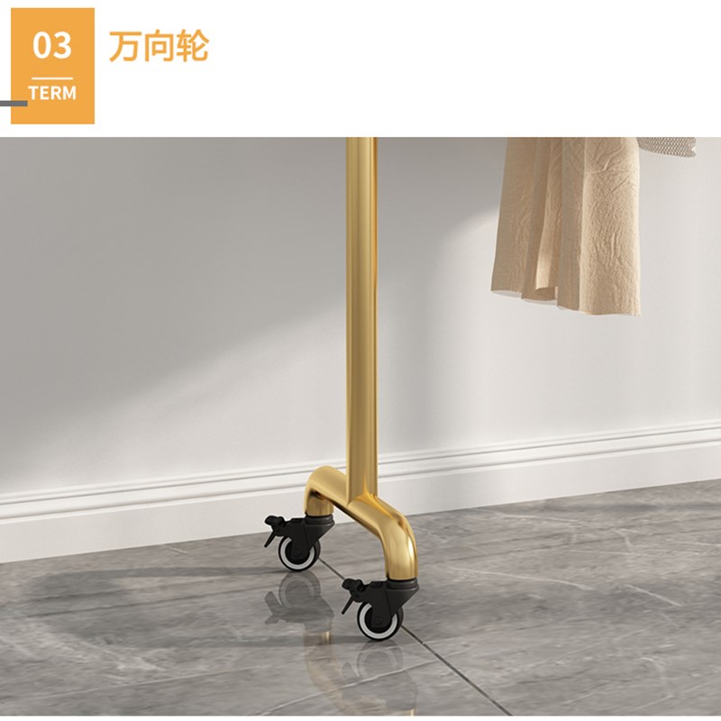 加厚晾衣架落地卧室内外折叠家用简易阳台凉晒挂衣杆神器移动带轮