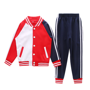 中小学生校服套装学院风儿童班服棒球服英伦风幼儿园园服春秋冬装