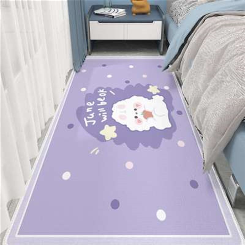卡通地毯卧室满铺可爱床边毯儿童阅读区房间床前地垫书桌电脑椅垫