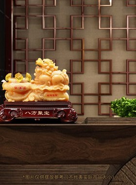 八方聚宝貔貅摆件招财聚宝盆客厅办公室收银台装饰品公司开业礼物