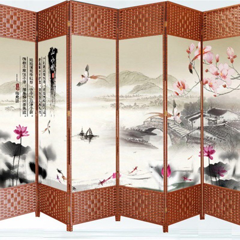屏风隔断时尚折屏简约现代客厅移动D布艺卧室玄关欧式酒店中式折