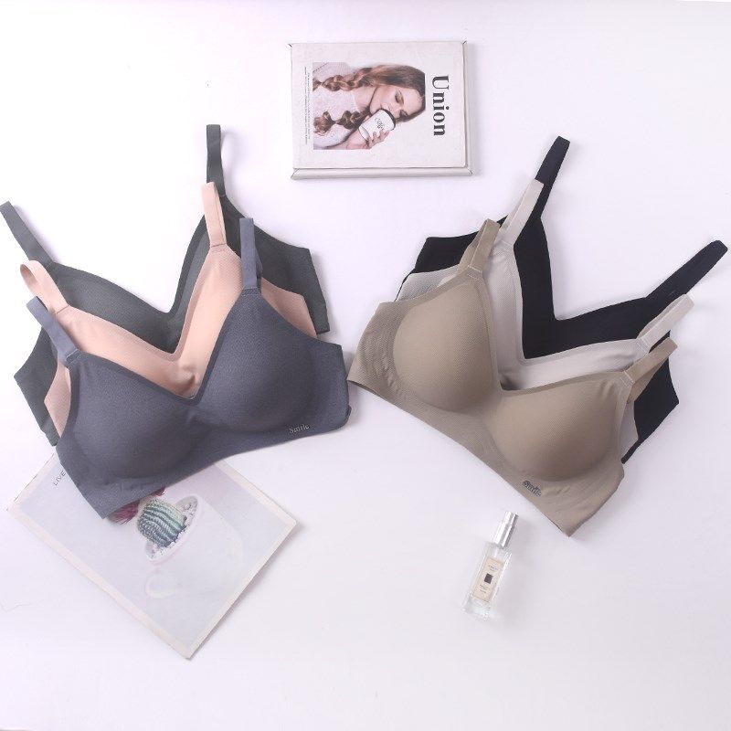 包邮 新款香妮尔中厚款1CM无钢圈三排扣细肩带凉感光面文胸罩内衣