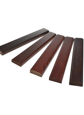 再现汉唐中式实木烤漆平板线黑色漆装饰线条吊顶收口线墙纸收边线