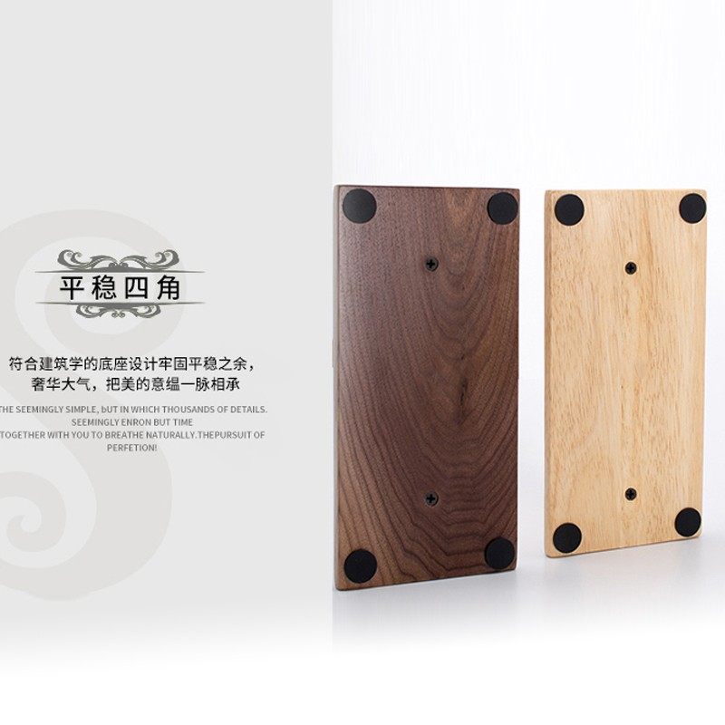 耳机支架黑胡桃实木架子头戴式木制耳机架简洁式展示架挂架