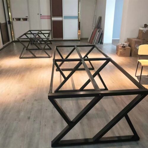 铁艺桌腿支架办公桌会议桌脚架大理石岩板底座餐脑桌大板台脚