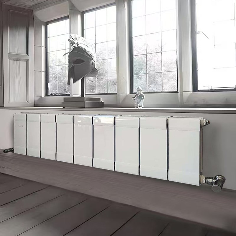 铜铝覆合暖气片家用明装水暖散热片壁挂式新式T暖气飘窗集中供暖