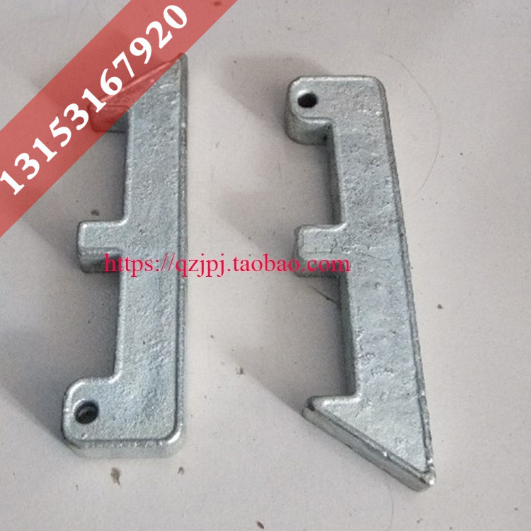 人货电梯门对开连锁装置 施工升降机对开门锁 铸钢门刀门锁 配件