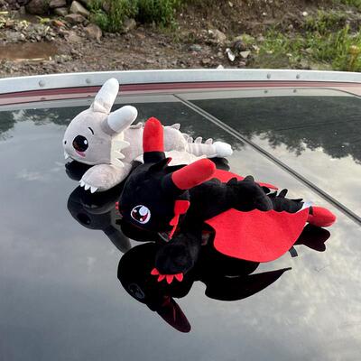 1/4吋套筒扳手龙车顶玩偶汽车装饰摆件摩托 托电动车翅膀可动车载