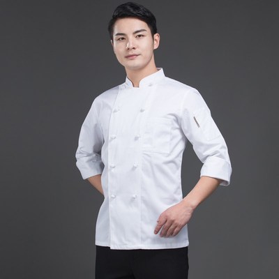 西点师工作服面点工衣烘焙服面包房服装烹饪培训服酒厨厨师服长袖