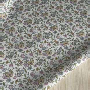 纯棉 花朵款 高支棉布料 面料 一米 宽1.45米左右 英式