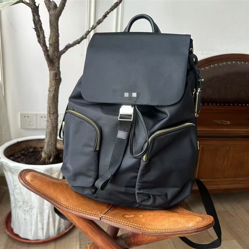 女士经典防水商务休闲纯色简约百搭学生书包休闲双肩包电脑包