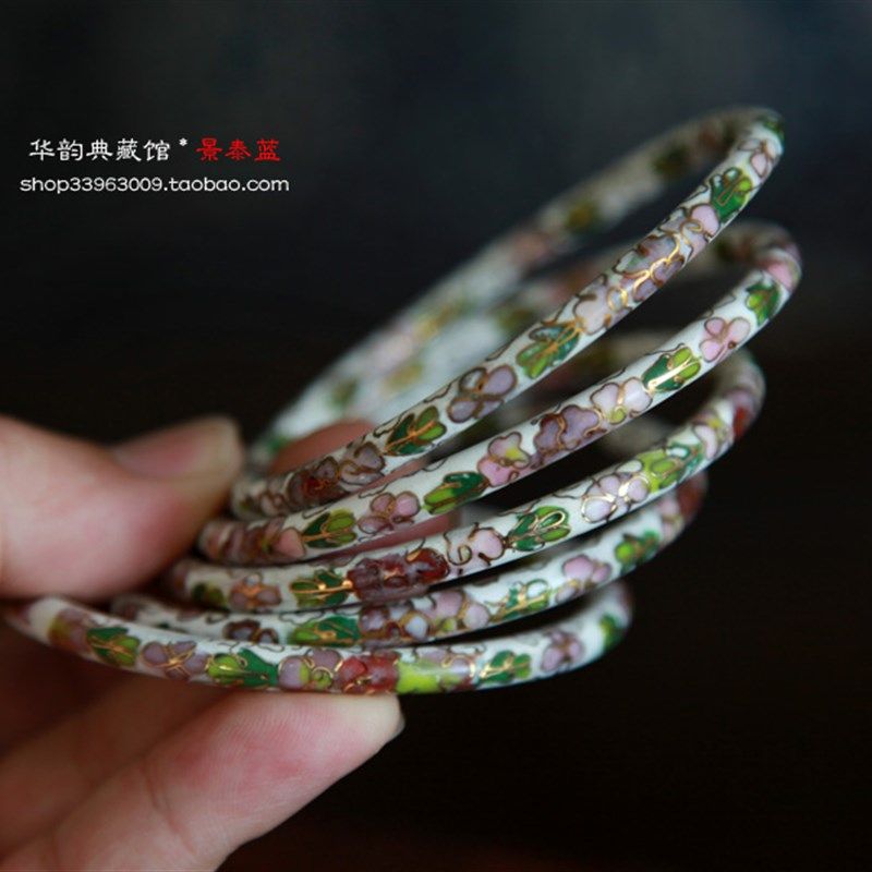 【创汇时期】库存老货 景泰蓝 细巧 手镯 特色手工艺品 外事礼品