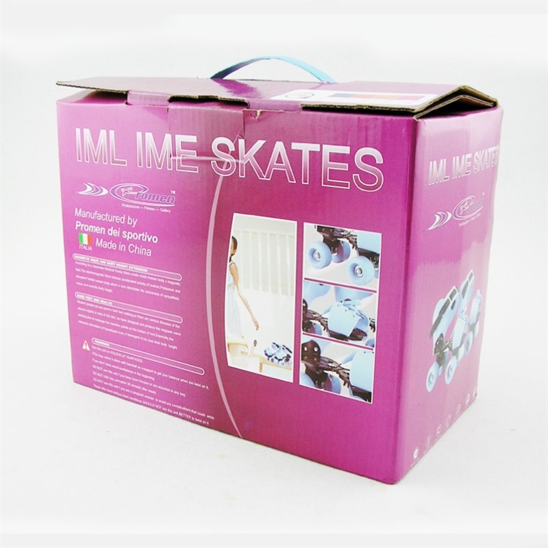 溜冰鞋成人四轮升级款儿童可调双排轮滑鞋滑板旱冰鞋金属支架成年