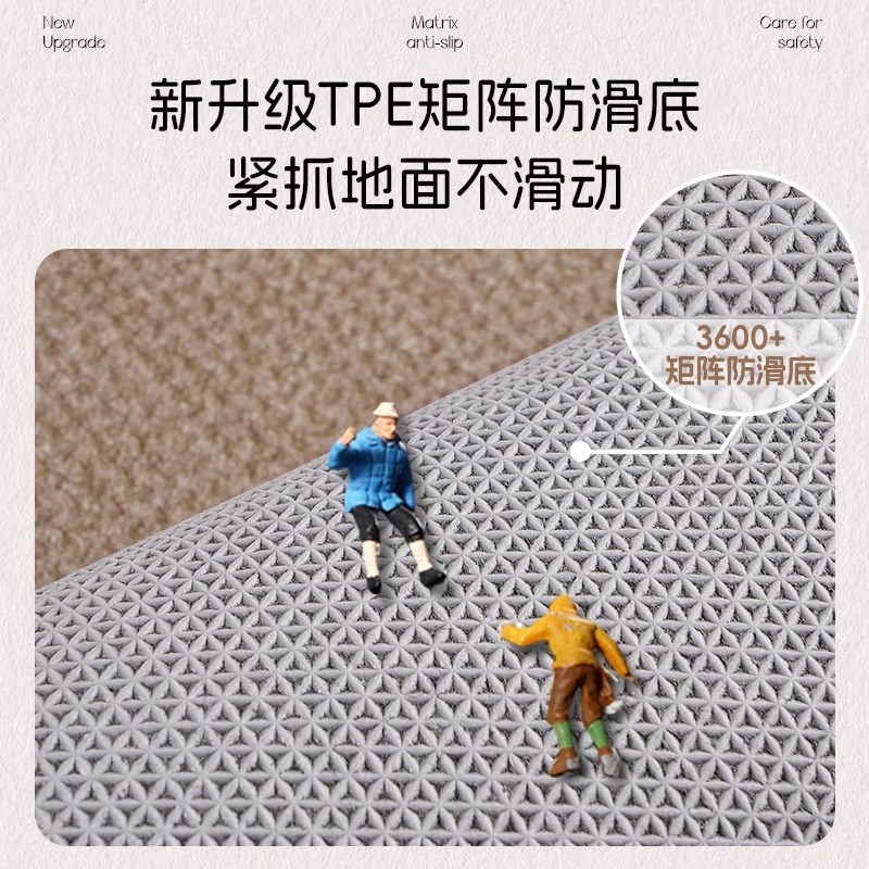 厨房专用地垫防滑防油吸水可擦免洗L7字型家用脚垫耐脏长条边地毯