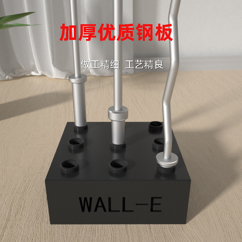 家用杠铃杆架九孔奥杆储存收纳插盘商用大孔杆奥杆存放架健身器材