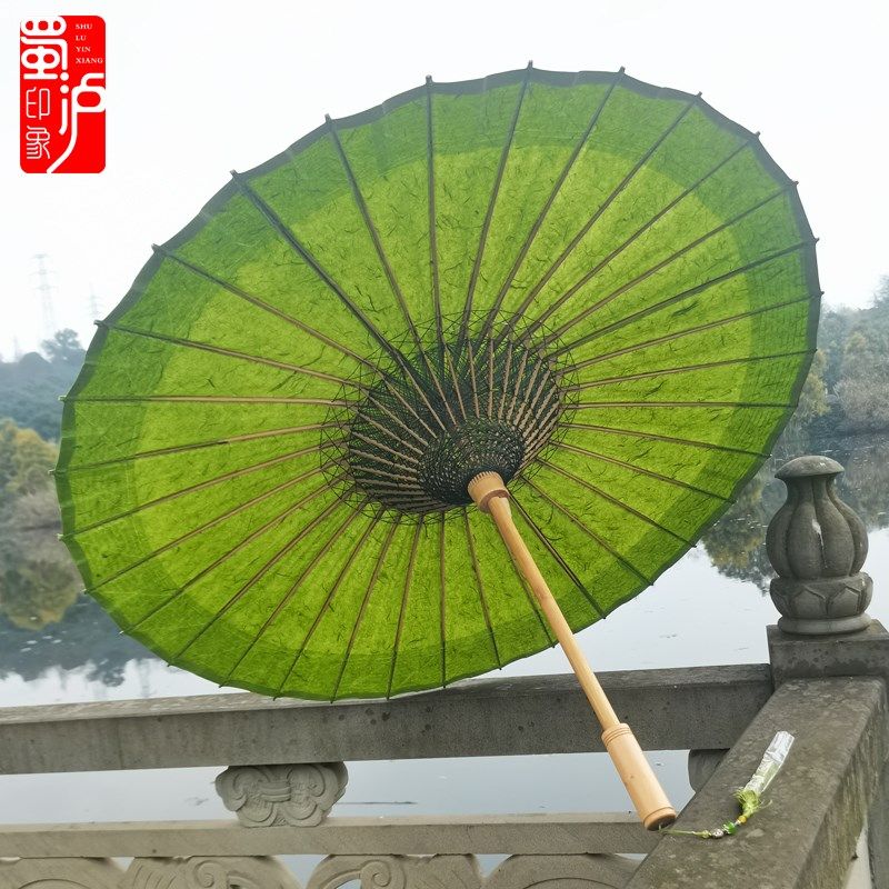 非遗油纸伞古法手工纸浸染非遗古纸伞晴雨两用老式传统桐油伞防雨