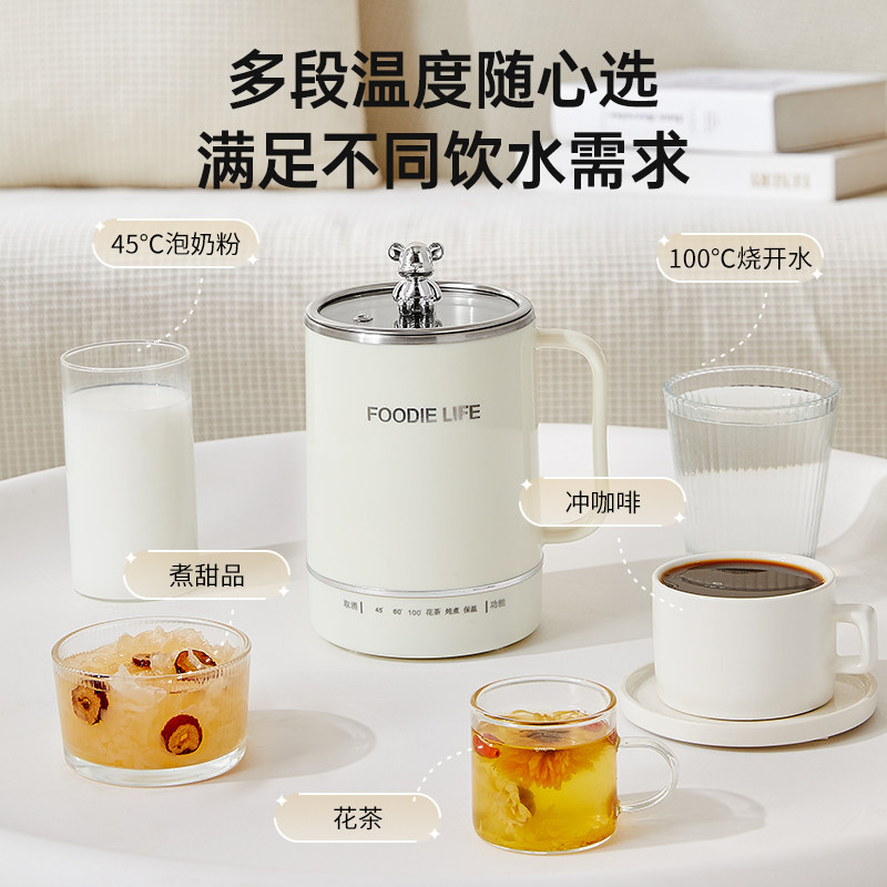 办公室寝室小宿舍用学生电煮面锅可携式小型一体锅多功能一人用迷