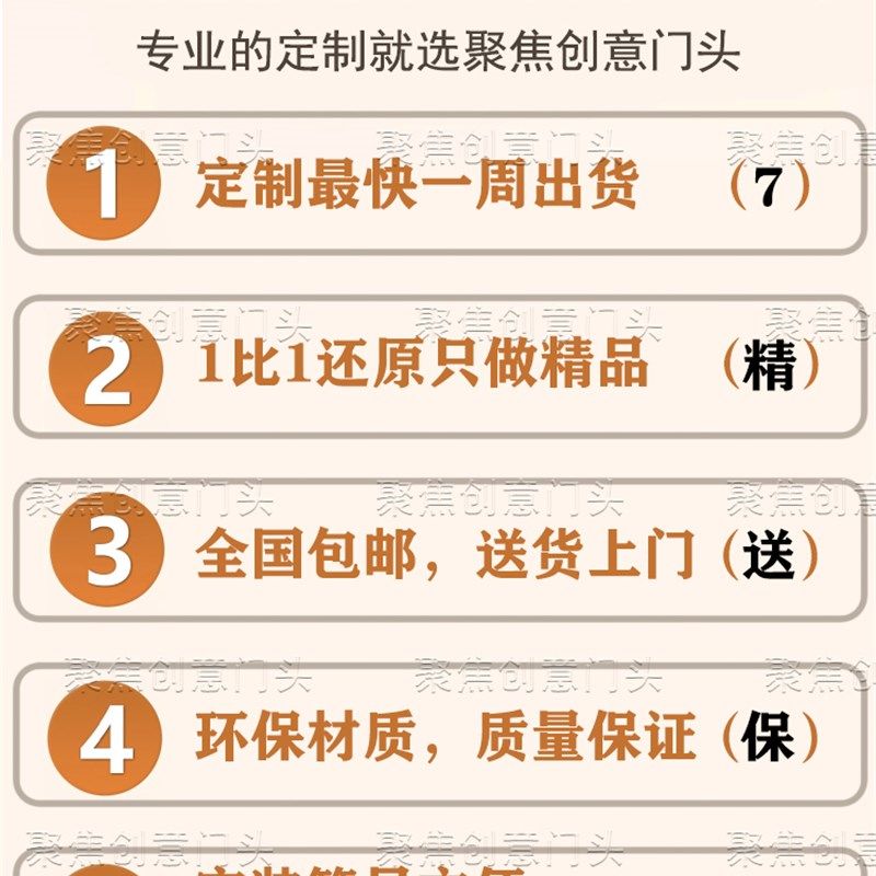 玻璃钢雕塑定制网红户外卡通海鲜面面馆立体门头装饰引流大型挂件