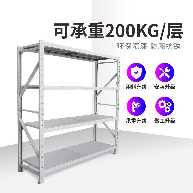 货架仓储置物架多层展示架重型加厚储货物铁架子仓库家用超市库房