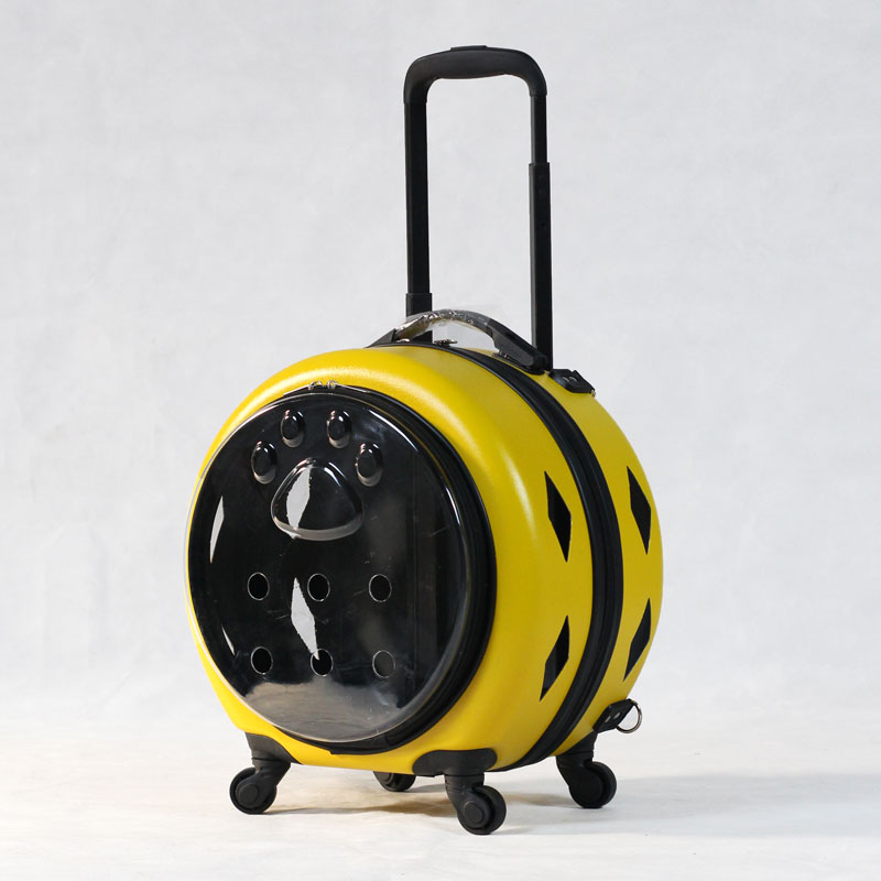 大容量宠物拉杆箱透明猫包外出便携外出箱猫狗包推车超大号行李箱