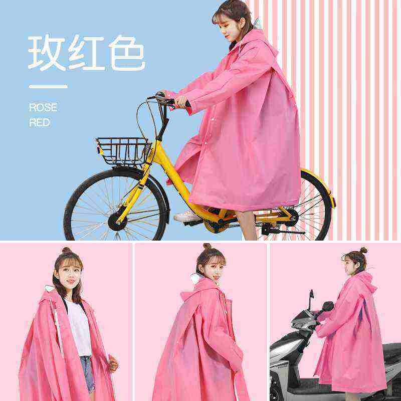 。雨衣女款网红小清新骑行雨衣女款网红电车雨披单人轻薄防水单人