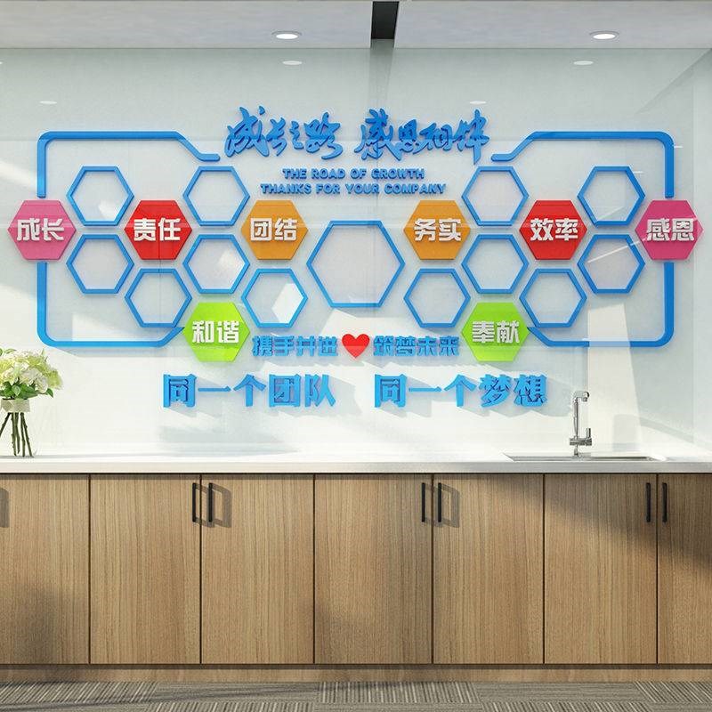 成长团队员工风采展示墙照片公司企业文化墙贴前台布置背景装饰画