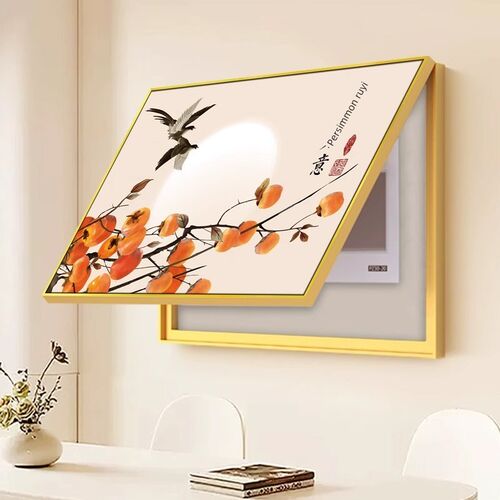 中式表箱装饰画简约现代餐厅开关客厅挂挡挂画墙面挂画