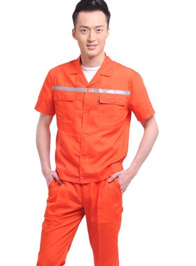 夏季长袖薄款工作服套装 男女劳保服工装制服厂服机修建筑工地服
