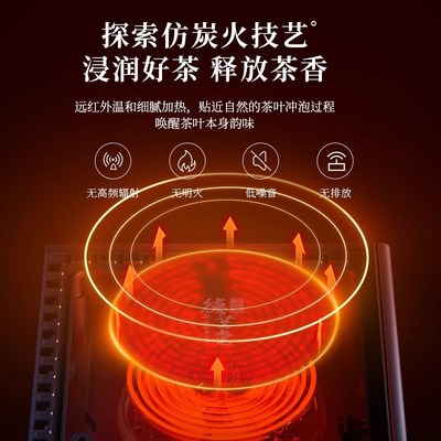 德茗堂锦书电陶炉煮茶壶围炉煮茶器套装茶具家用精致小型2025新款