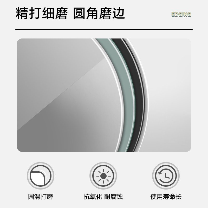 高清无铜无框化妆镜壁挂式洗手间贴墙浴室镜定制卫生间镜子免打孔