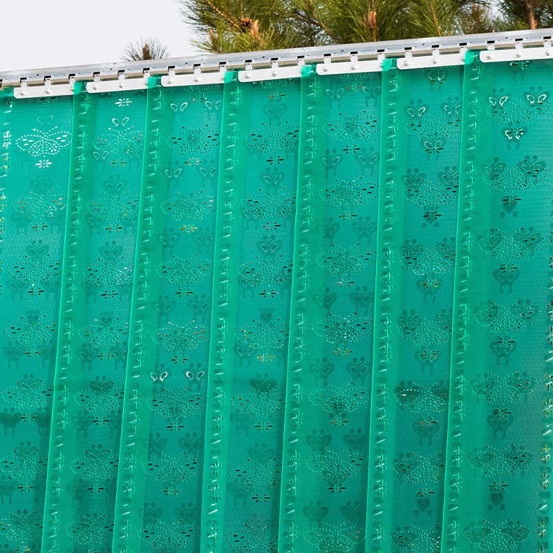 塑料PVC透气带孔软门帘夏季防蚊蝇磨砂不透明皮隔断塑胶皮门帘子