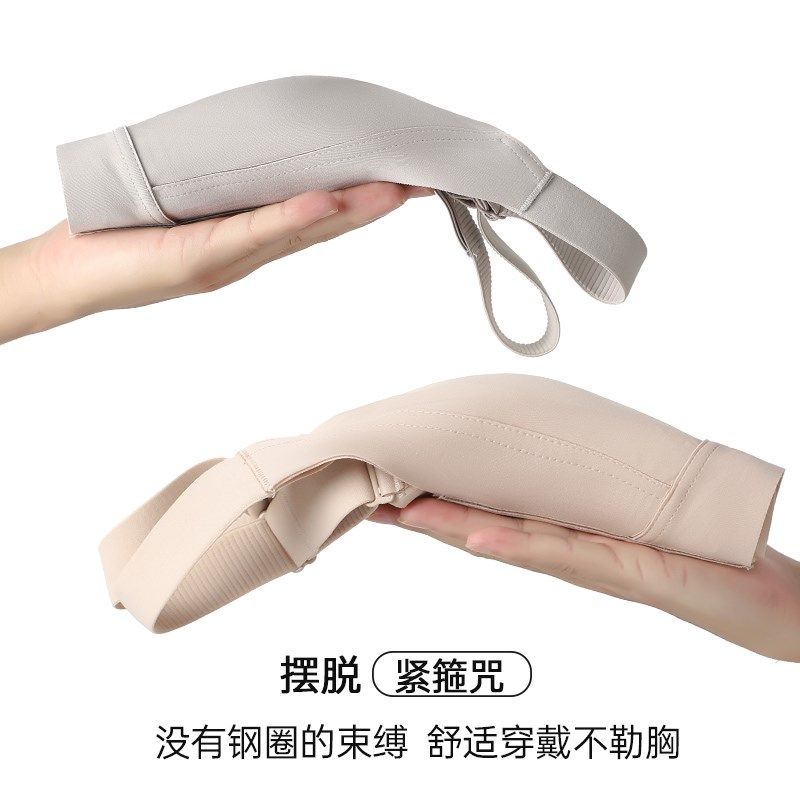 大胸显小胸内衣全罩杯薄款防下垂收副乳无痕无钢圈聚拢女防震文胸