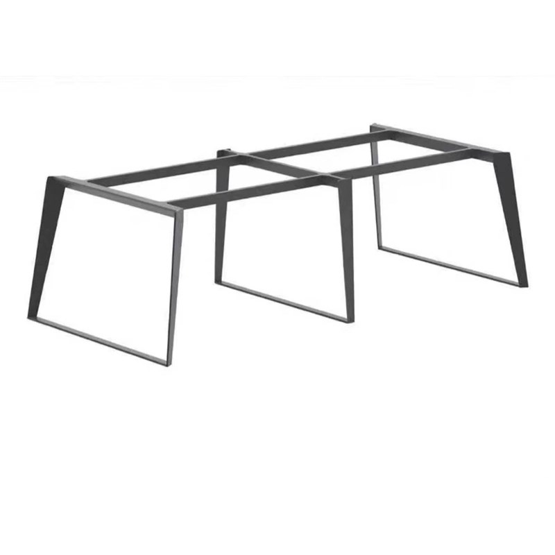 意式岩板餐桌支架实木大板书桌腿桌架大理石餐台桌脚办公桌腿架子