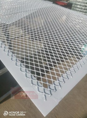 菱形餐WUJ隔饰网格网片装隔断墙镂空吊顶铁丝网 断屏风厅扁铁网定