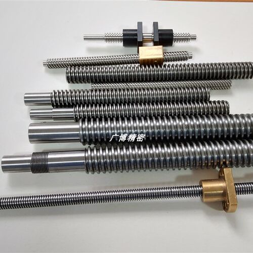 45梯形丝杆T型m丝杆粗牙丝杠梯形螺杆方扣牙条加工tr16t20t30